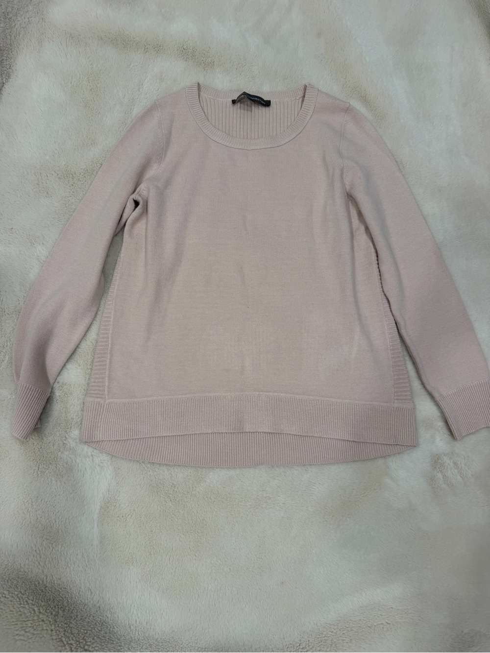 French Connection Women’s Crewneck Sweater - Light Blush Pink